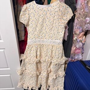 Belle Terre Ave Floral Yellow Dress